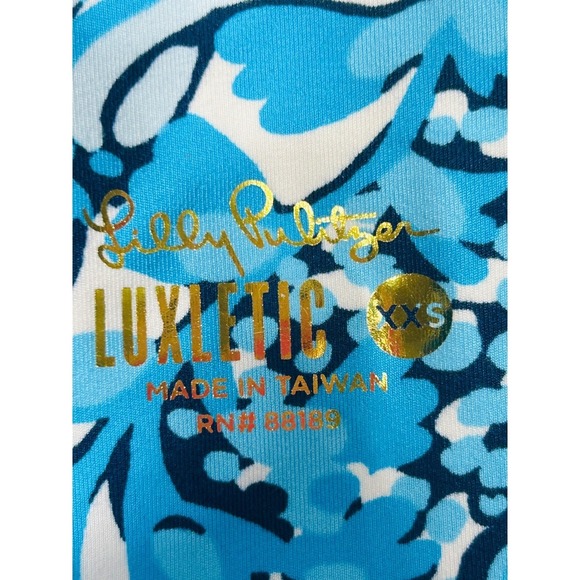 Lilly Pulitzer Luxletic South Beach High Rise Mermazing Biker Shorts XXS - Picture 2 of 8